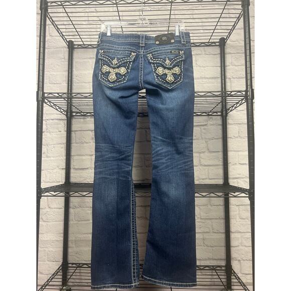 Miss Me Signature Boot Cut Jeans Women Size 28 Style # JP5046B17 - Picture 9 of 10